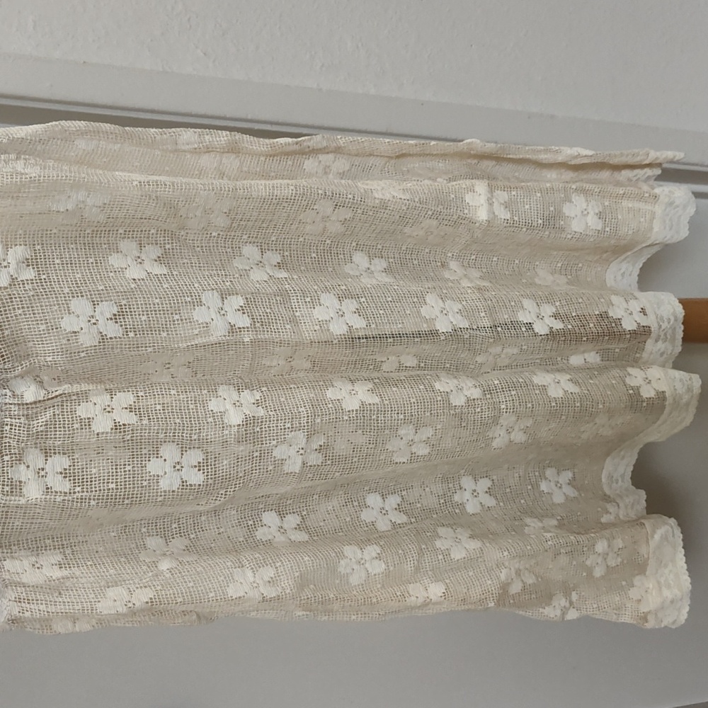 RESERVED FOR Noel Openwork Lace Baby Doll Top Coverup - Picture 6 of 6